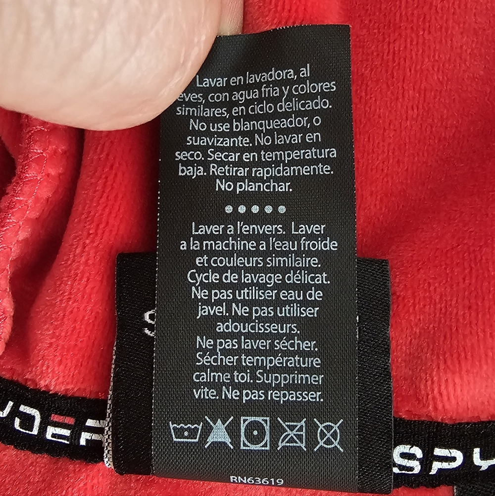 Spyder Active Red Softshell Hooded Jacket Women's… - image 8